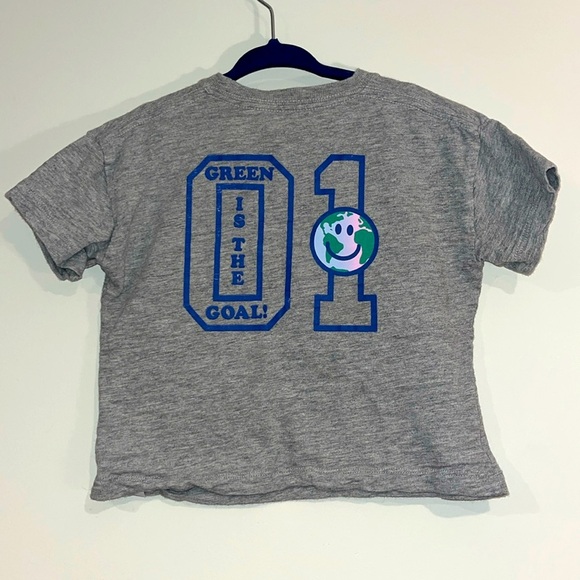 BABY GAP Infant 12-18 Dig Your Planet Earth Tee Green Is The Goal Short Sleeve - Picture 5 of 6